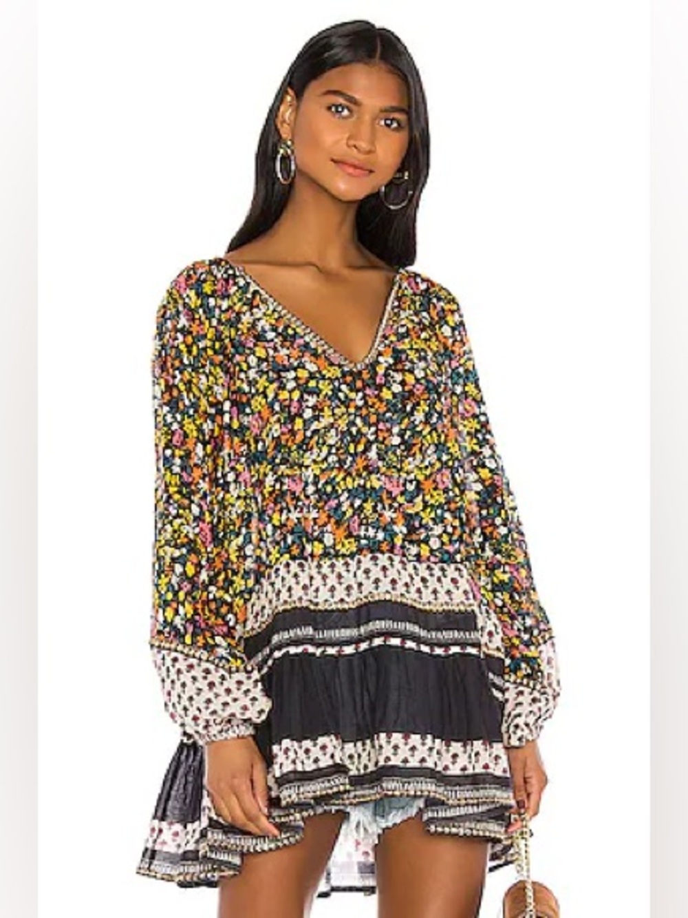 Free People | Gardenia Bohemian Tunic Dress Sz S